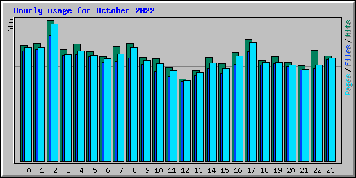 Hourly usage for October 2022