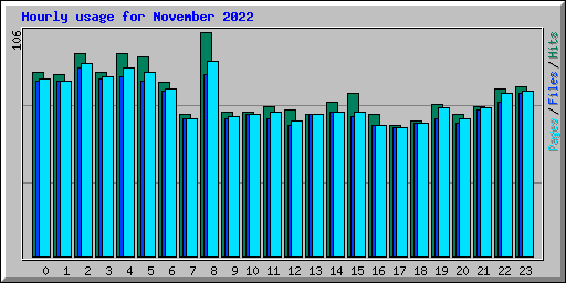 Hourly usage for November 2022